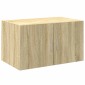 vidaXL Ραφιέρα με Ντουλάπια Sonoma Δρυς 70x42,5x225 εκ. Επεξ. Ξύλο