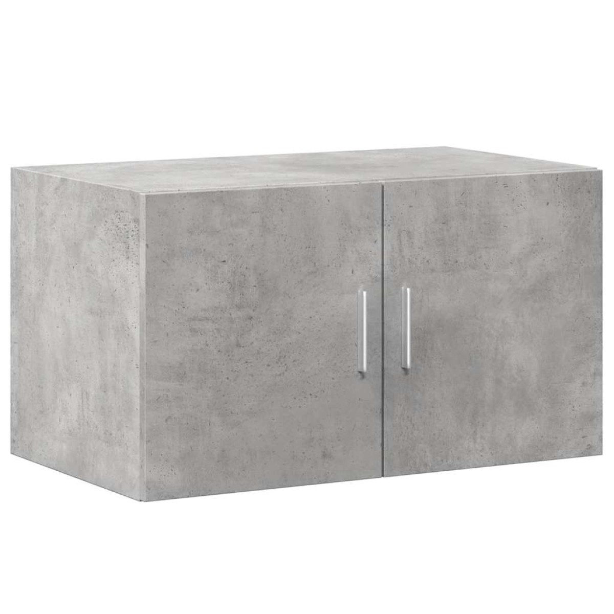 vidaXL Ραφιέρα με Ντουλάπια Γκρι Σκυροδέμ. 70x42,5x225 εκ. Επεξ. Ξύλο