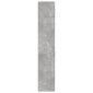 vidaXL Ραφιέρα με Ντουλάπια Γκρι Σκυροδέμ. 70x42,5x225 εκ. Επεξ. Ξύλο