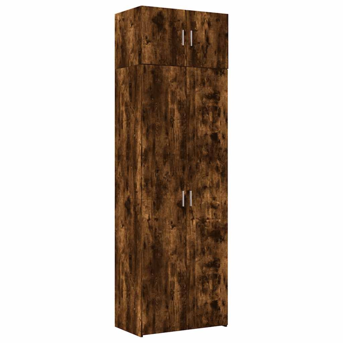 vidaXL Ραφιέρα με Ντουλάπια Καπνιστή Δρυς 70x42,5x225 εκ. Επεξ. Ξύλο
