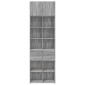 vidaXL Ραφιέρα με Ντουλάπια Γκρι Sonoma 70x42,5x225 εκ. Επεξ. Ξύλο