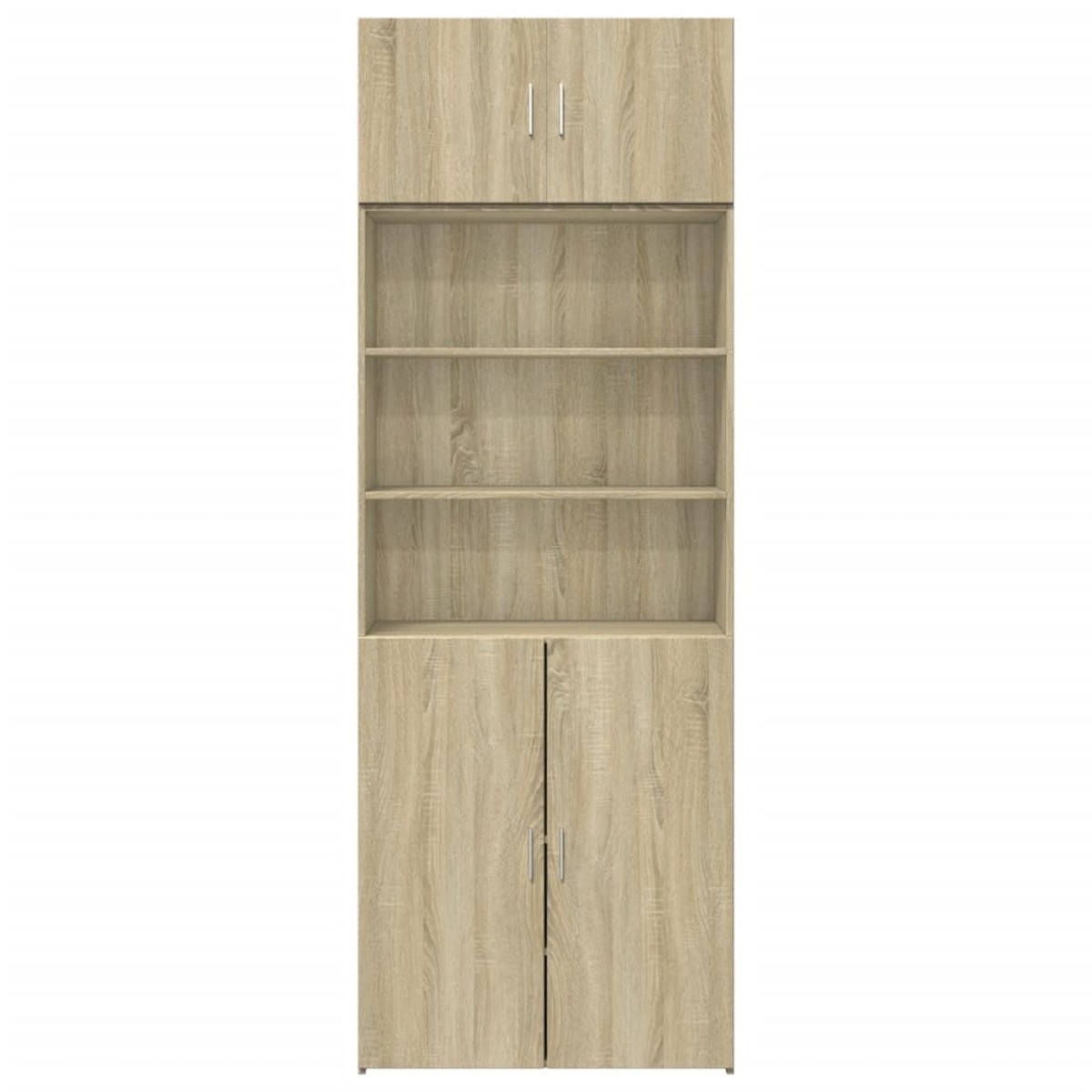vidaXL Ραφιέρα με Ντουλάπια Sonoma Δρυς 80x42,5x225 εκ. Επεξ. Ξύλο