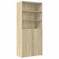 vidaXL Ραφιέρα με Ντουλάπια Sonoma Δρυς 80x42,5x225 εκ. Επεξ. Ξύλο