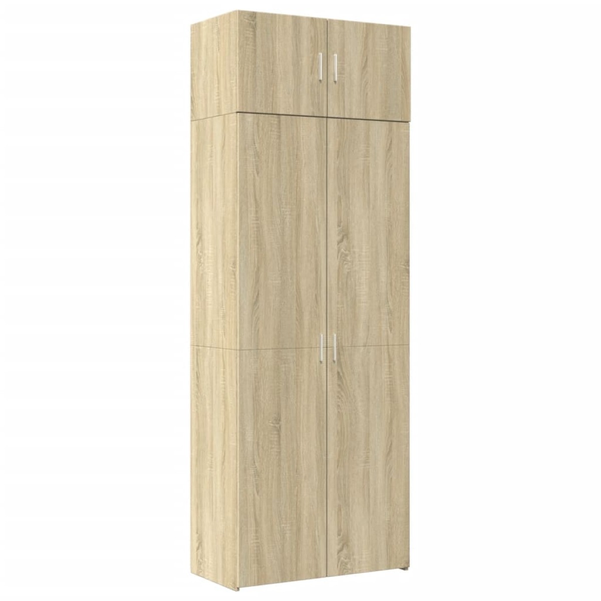 vidaXL Ραφιέρα με Ντουλάπια Sonoma Δρυς 80x42,5x225 εκ. Επεξ. Ξύλο