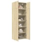 vidaXL Ραφιέρα με Ντουλάπια Sonoma Δρυς 80x42,5x225 εκ. Επεξ. Ξύλο