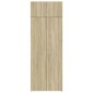 vidaXL Ραφιέρα με Ντουλάπια Sonoma Δρυς 80x42,5x225 εκ. Επεξ. Ξύλο