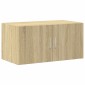 vidaXL Ραφιέρα με Ντουλάπια Sonoma Δρυς 80x42,5x225 εκ. Επεξ. Ξύλο