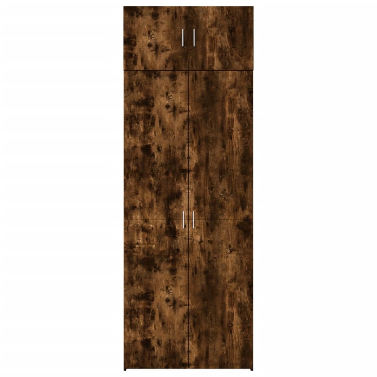 vidaXL Ραφιέρα με Ντουλάπια Καπνιστή Δρυς 80x42,5x225 εκ. Επεξ. Ξύλο