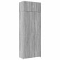vidaXL Ραφιέρα με Ντουλάπια Γκρι Sonoma 80x42,5x225εκ Επεξ. Ξύλο