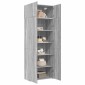 vidaXL Ραφιέρα με Ντουλάπια Γκρι Sonoma 80x42,5x225εκ Επεξ. Ξύλο