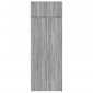 vidaXL Ραφιέρα με Ντουλάπια Γκρι Sonoma 80x42,5x225εκ Επεξ. Ξύλο