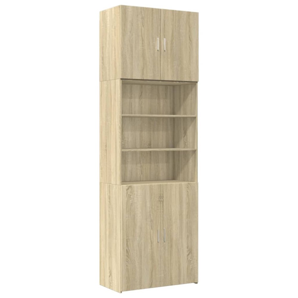 vidaXL Ντουλάπι Sonoma Δρυς 80x42,5x249 εκ. από Επεξεργασμένο Ξύλο