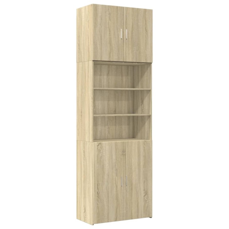vidaXL Ντουλάπι Sonoma Δρυς 80x42,5x249 εκ. από Επεξεργασμένο Ξύλο