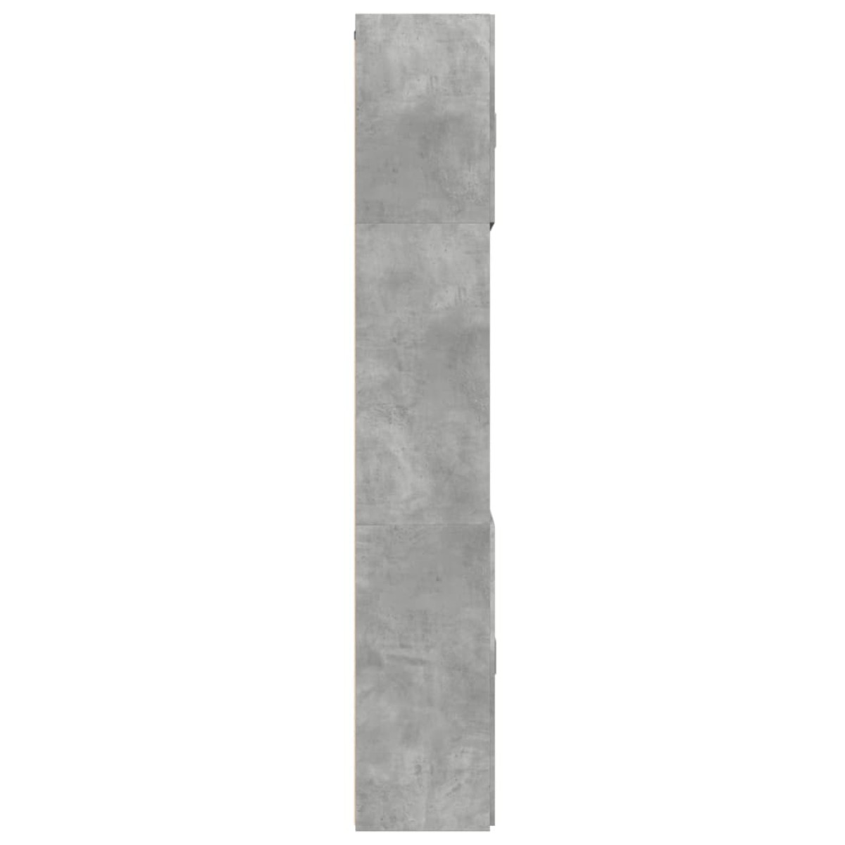 vidaXL Ντουλάπι Γκρι Σκυροδέματος 80x42,5x249 εκ. Επεξεργασμένο Ξύλο
