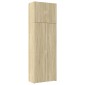 vidaXL Ντουλάπι Sonoma Δρυς 80x42,5x249 εκ. από Επεξεργασμένο Ξύλο