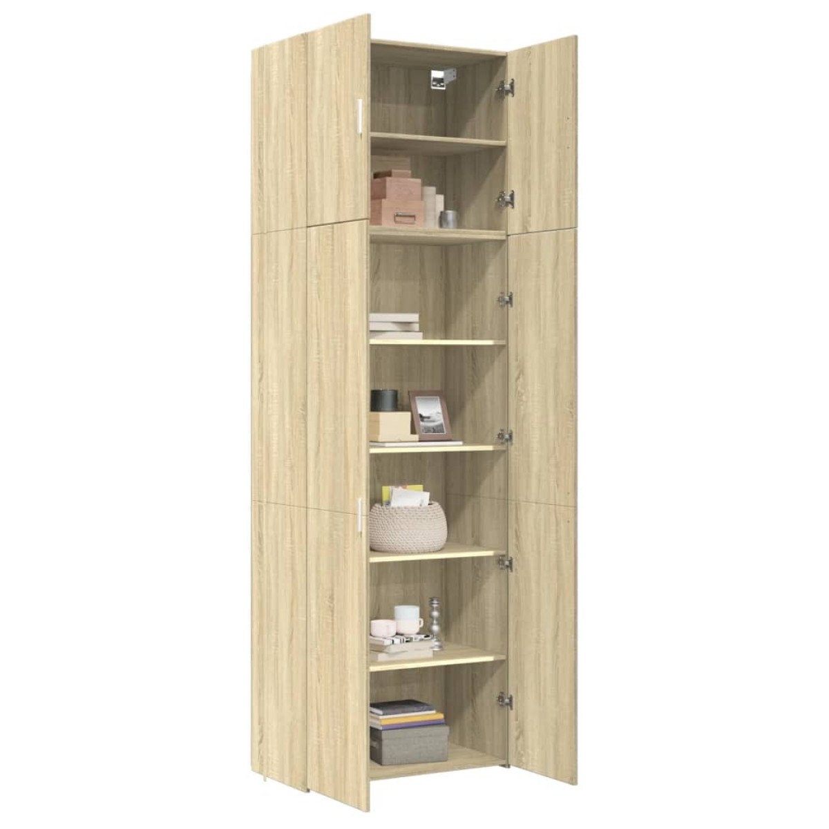 vidaXL Ντουλάπι Sonoma Δρυς 80x42,5x249 εκ. από Επεξεργασμένο Ξύλο