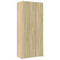 vidaXL Ντουλάπι Sonoma Δρυς 80x42,5x249 εκ. από Επεξεργασμένο Ξύλο