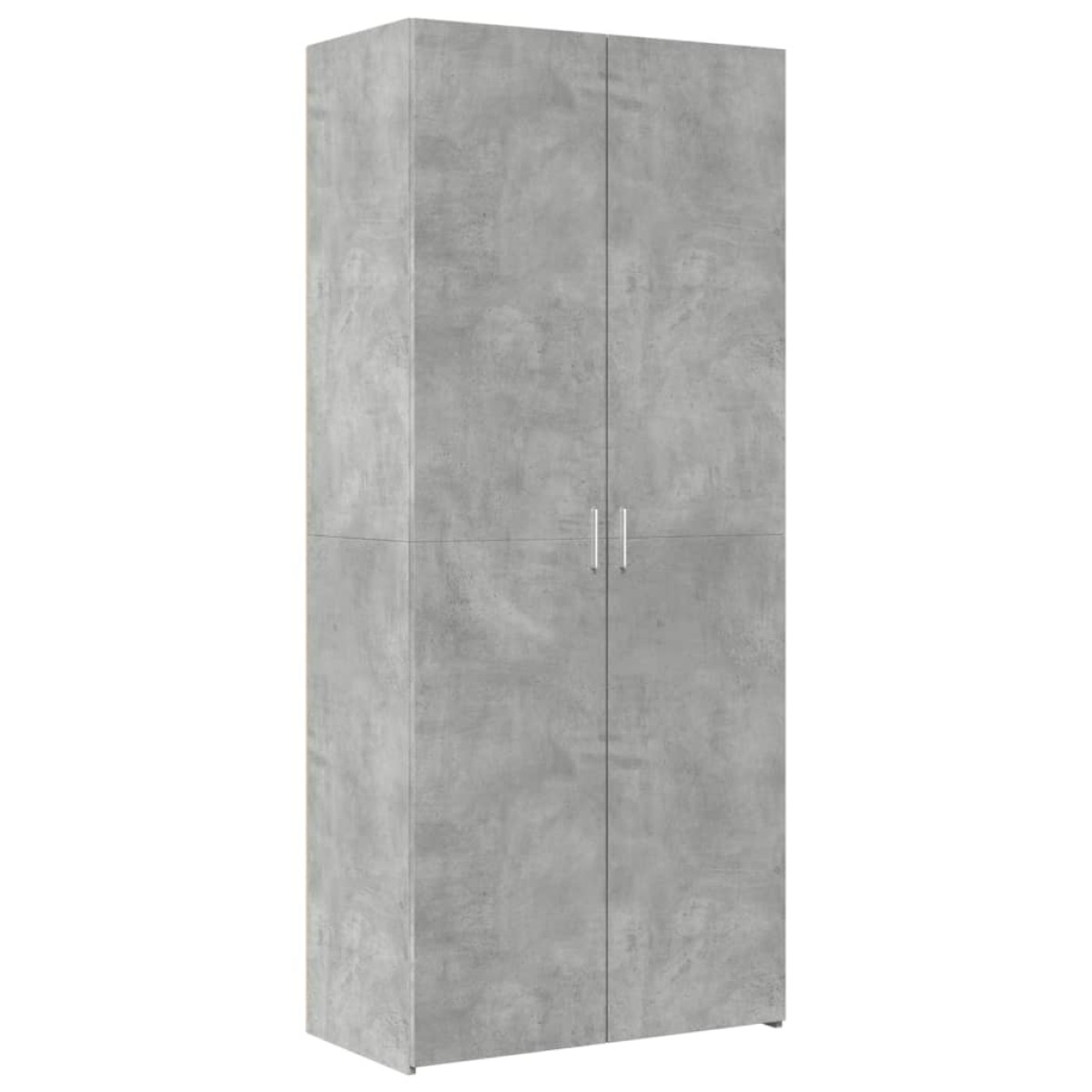 vidaXL Ντουλάπι Γκρι Σκυροδέματος 80x42,5x249 εκ. Επεξεργασμένο Ξύλο