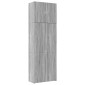 vidaXL Ντουλάπι Γκρι Sonoma 80x42,5x249 εκ. από Επεξεργασμένο Ξύλο