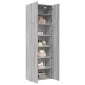 vidaXL Ντουλάπι Γκρι Sonoma 80x42,5x249 εκ. από Επεξεργασμένο Ξύλο