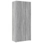 vidaXL Ντουλάπι Γκρι Sonoma 80x42,5x249 εκ. από Επεξεργασμένο Ξύλο
