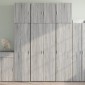 vidaXL Ντουλάπι Γκρι Sonoma 80x42,5x249 εκ. από Επεξεργασμένο Ξύλο