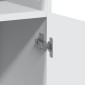 vidaXL Ντουλάπι Λευκό 70x42,5x185 εκ. Επεξεργασμένο Ξύλο