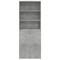 vidaXL Ντουλάπι Γκρι Σκυροδέματος 70x42,5x185 εκ. Επεξεργασμένο Ξύλο