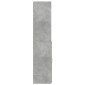 vidaXL Ντουλάπι Γκρι Σκυροδέματος 70x42,5x185 εκ. Επεξεργασμένο Ξύλο