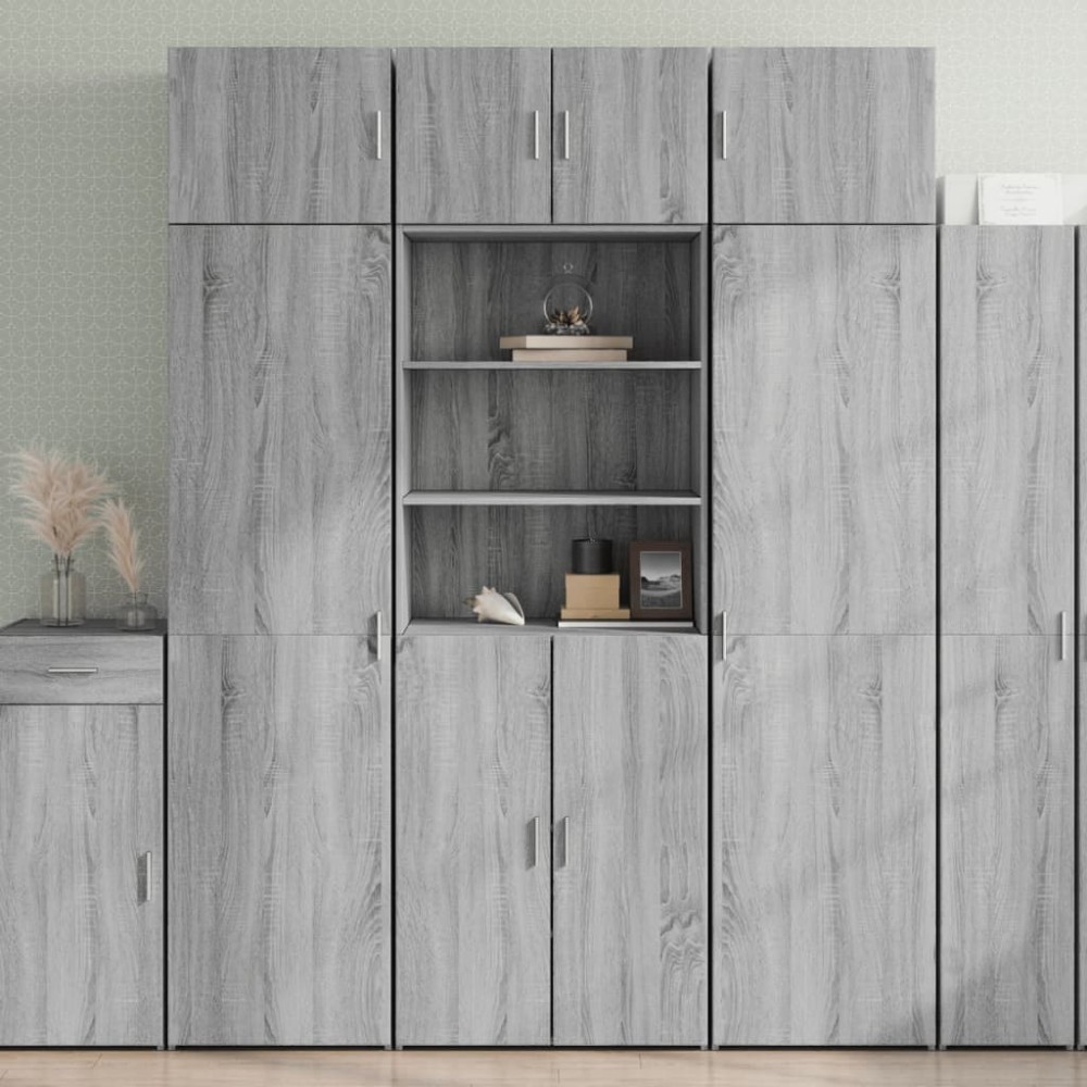 vidaXL Ντουλάπι Γκρι Sonoma 70x42,5x185 εκ. από Επεξεργασμένο Ξύλο
