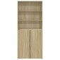 vidaXL Ντουλάπι Sonoma Δρυς 80x42,5x185 εκ. από Επεξεργασμένο Ξύλο