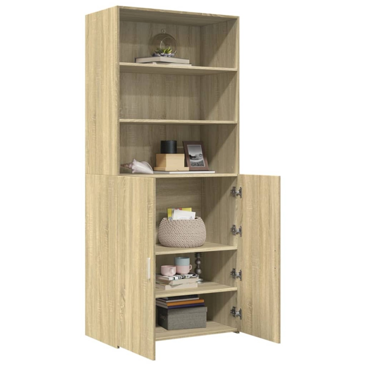 vidaXL Ντουλάπι Sonoma Δρυς 80x42,5x185 εκ. από Επεξεργασμένο Ξύλο