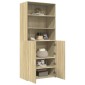 vidaXL Ντουλάπι Sonoma Δρυς 80x42,5x185 εκ. από Επεξεργασμένο Ξύλο