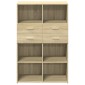 vidaXL Ντουλάπι Sonoma Δρυς 80x42,5x124 εκ. από Επεξεργασμένο Ξύλο