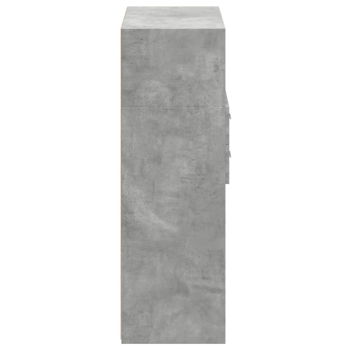 vidaXL Ντουλάπι Γκρι Σκυροδέματος 80x42,5x124 εκ. Επεξεργασμένο Ξύλο