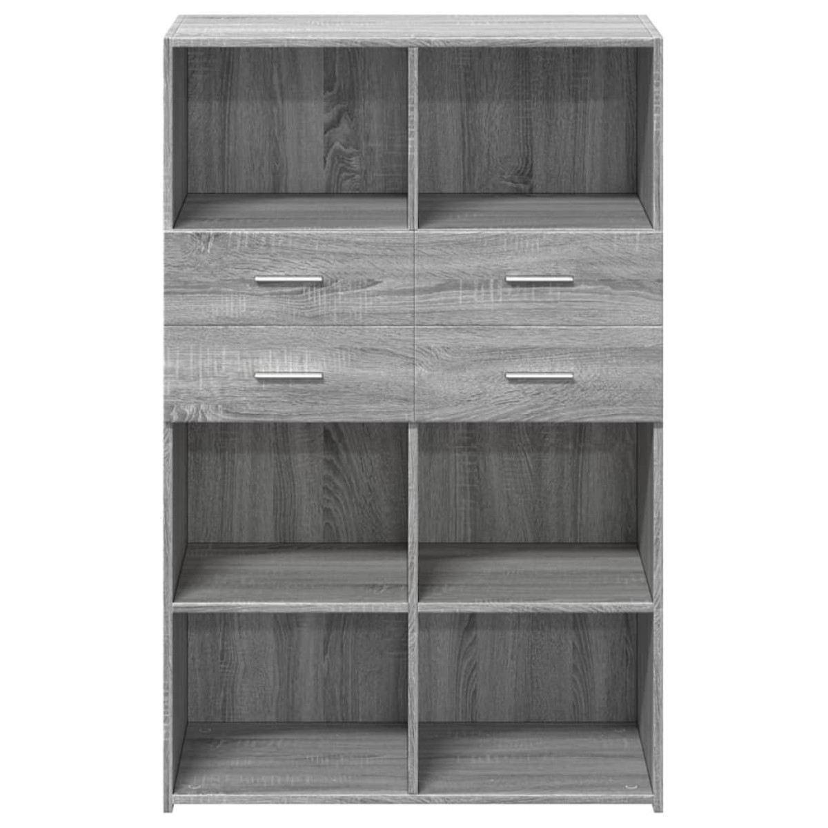 vidaXL Ντουλάπι Γκρι Sonoma 80x42,5x124 εκ. από Επεξεργασμένο Ξύλο