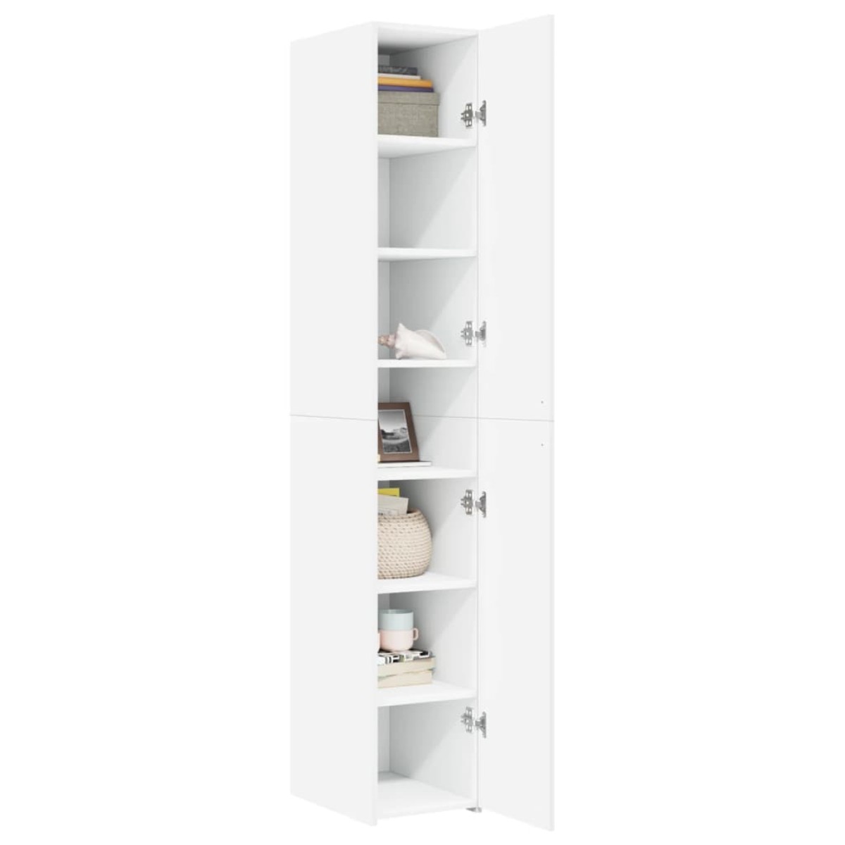 vidaXL Ντουλάπι Λευκό 30x42,5x185 εκ. από Επεξεργασμένο Ξύλο