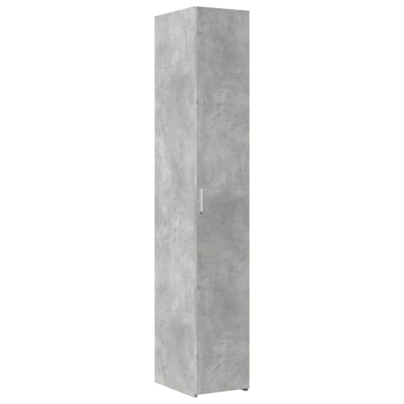 vidaXL Ντουλάπι Γκρι Σκυροδέματος 30x42,5x185 εκ. Επεξεργασμένο Ξύλο