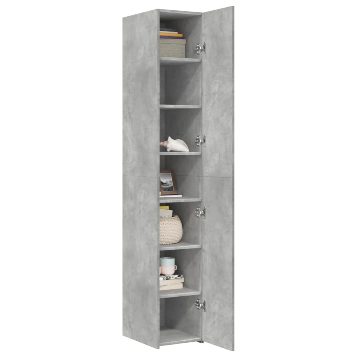 vidaXL Ντουλάπι Γκρι Σκυροδέματος 30x42,5x185 εκ. Επεξεργασμένο Ξύλο