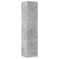 vidaXL Ντουλάπι Γκρι Σκυροδέματος 40x42,5x185 εκ. Επεξεργασμένο Ξύλο