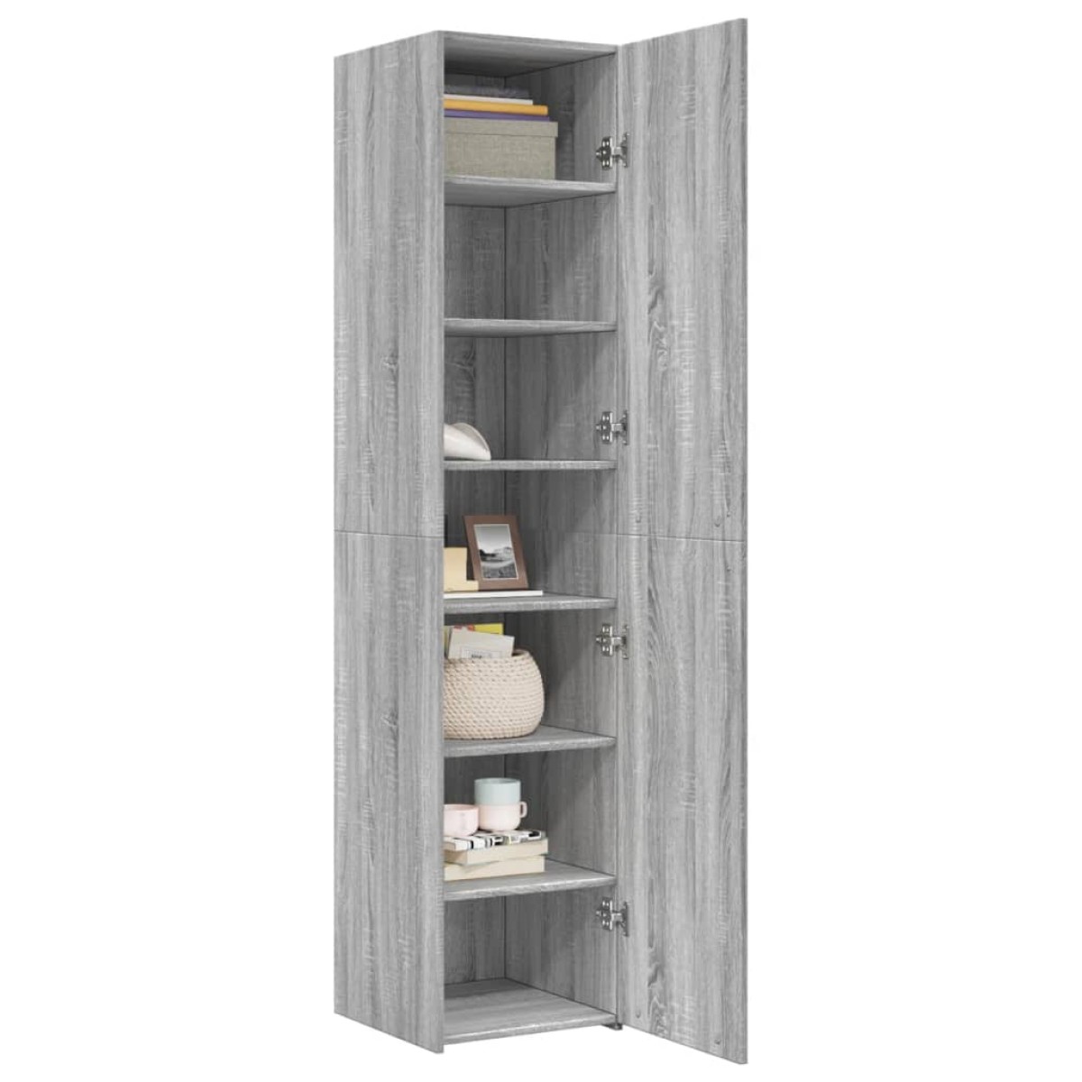 vidaXL Ντουλάπι Γκρι Sonoma 40x42,5x185 εκ. από Επεξεργασμένο Ξύλο