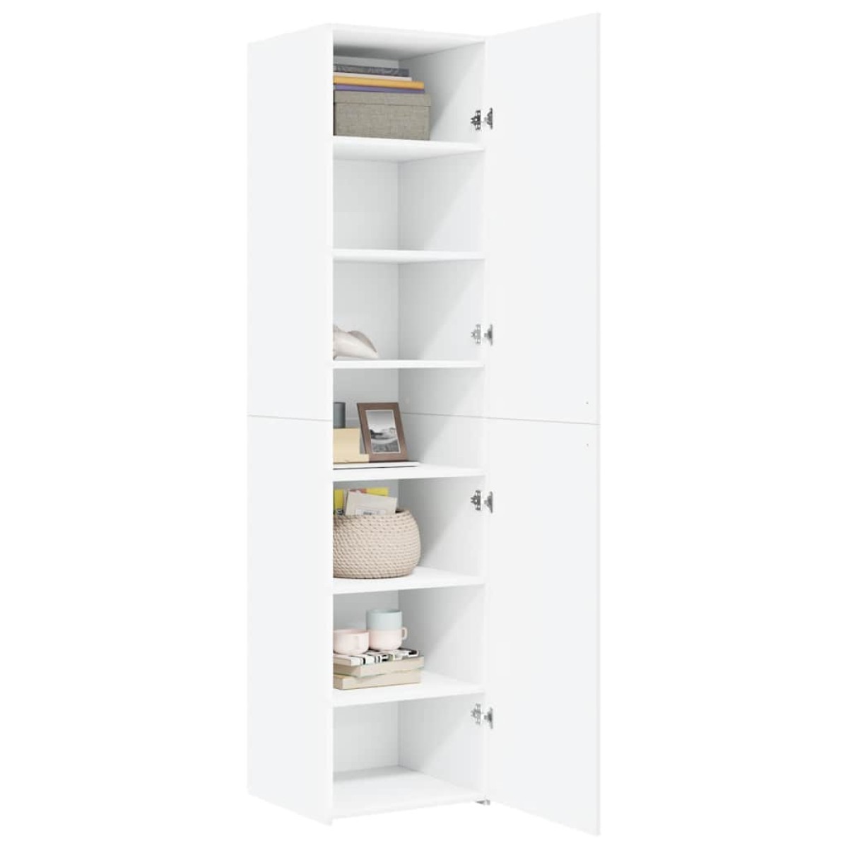 vidaXL Ντουλάπι Λευκό 45x42,5x185 εκ. από Επεξεργασμένο Ξύλο