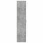 vidaXL Ντουλάπι Γκρι Σκυροδέματος 45x42,5x185 εκ. Επεξεργασμένο Ξύλο