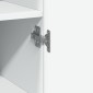 vidaXL Ντουλάπι Λευκό 50x42,5x185 εκ. από Επεξεργασμένο Ξύλο