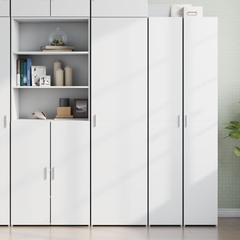 vidaXL Ντουλάπι Λευκό 50x42,5x185 εκ. από Επεξεργασμένο Ξύλο