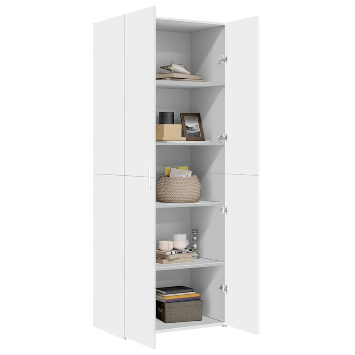 vidaXL Ντουλάπι Λευκό 70x42,5x185 εκ. Επεξεργασμένο Ξύλο
