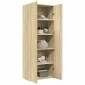 vidaXL Ντουλάπι Sonoma Δρυς 70x42,5x185 εκ. από Επεξεργασμένο Ξύλο