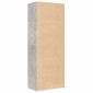 vidaXL Ντουλάπι Γκρι Σκυροδέματος 70x42,5x185 εκ. Επεξεργασμένο Ξύλο