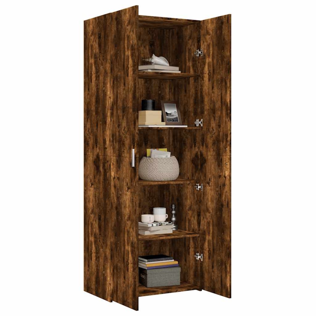 vidaXL Ντουλάπα Καπνιστή Δρυς 70x42,5x185 εκ. από Επεξεργασμένο Ξύλο