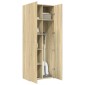 vidaXL Ντουλάπι Sonoma Δρυς 70x42,5x185 εκ. από Επεξεργασμένο Ξύλο